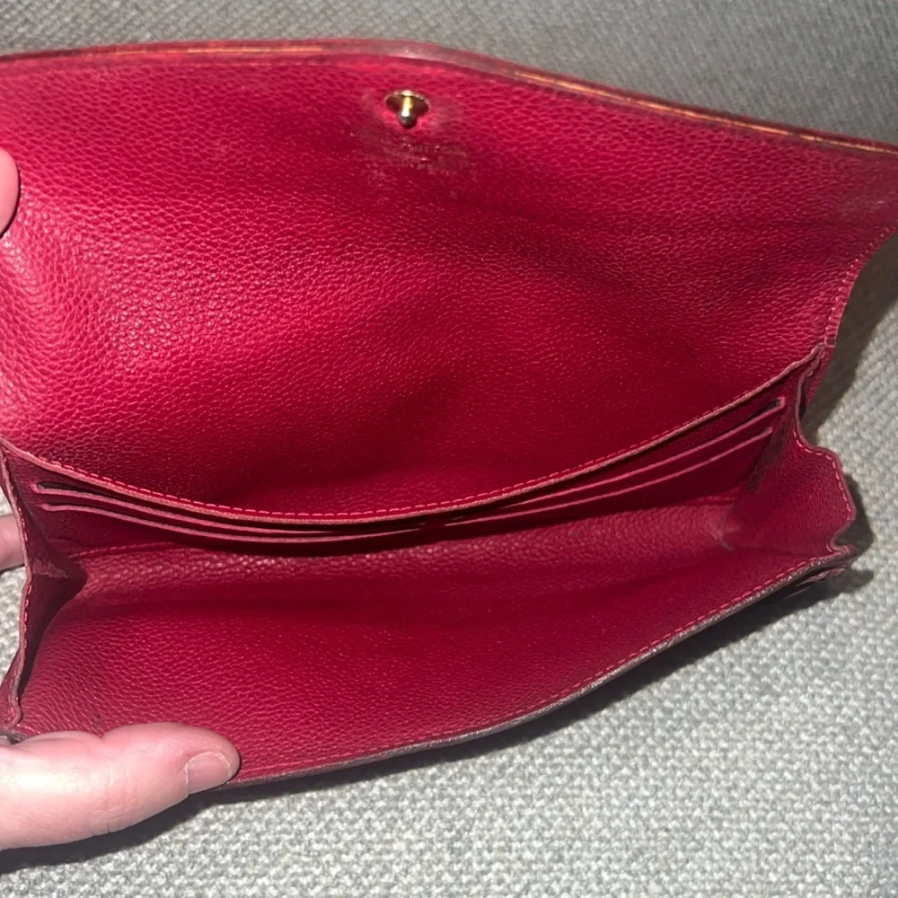Authentic Louis Vuitton Empriente Sarah wallet raspberry color CA1183